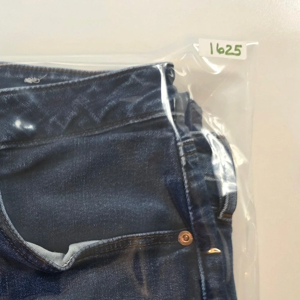 LOFT Curvy Skinny Jeans Dark Wash Denim Blue Size 14/32 Womens High Rise EUC - Picture 10 of 10